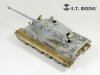 E.T. Model EA35-027 WWII German King Tiger/Jagdtiger Fender & Side Skirts For DRAGON Kit 1/35